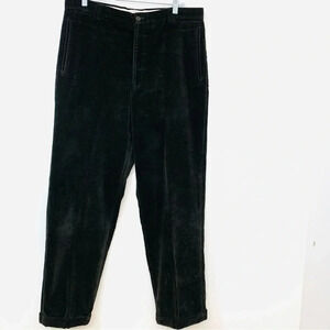 Vintage Todays Man Thick Corduroy Pants Men 35 Brown Straight Cuff Italy 31"